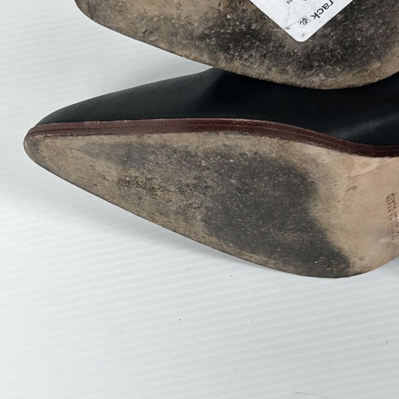 Veronica Beard Size 9 LOGAN Ankle Boots Black Leather Side Zip Women's - Picture 13 of 13